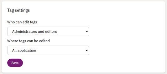 Create tags 2