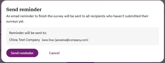 Send reminders bulk confirm